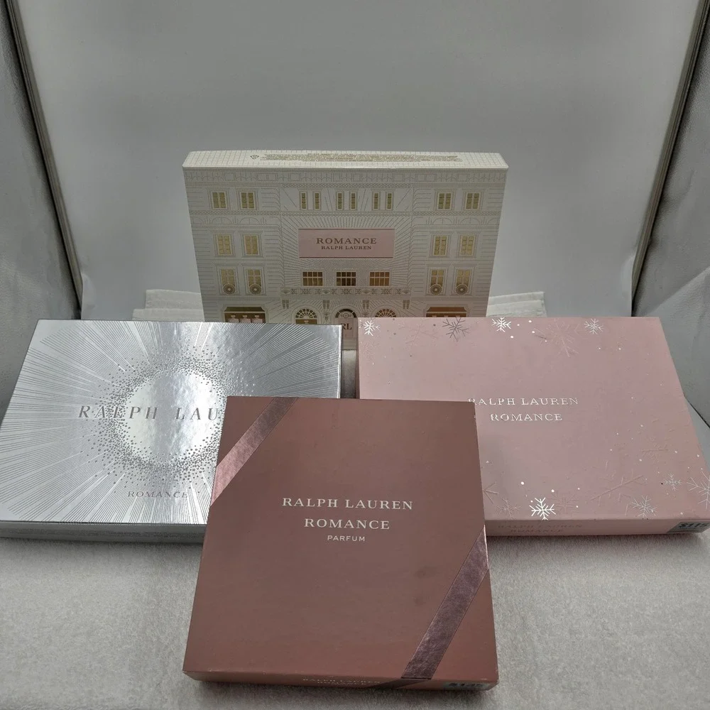 Ralph Lauren Romance EMPTY Gift Set Boxes Craft Supply Upcycle Decoupage Decor